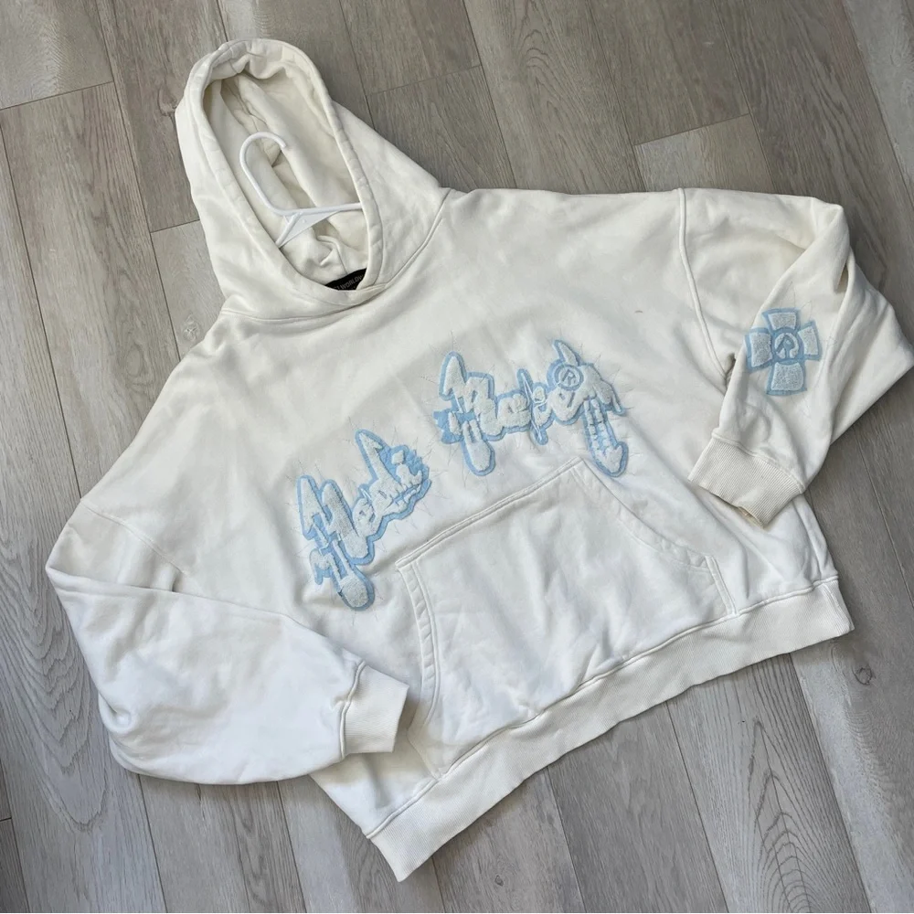 Hedi Raiser x Racer Worldwide Sweatshirt unisex White (large) heavy streetwear